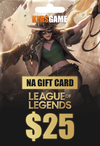 League Of Legends NA 25$ Gift Card